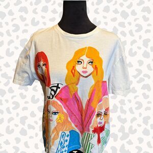 NWOT Zara Graphic Tee Pop-Art Women's Fashion Size Large